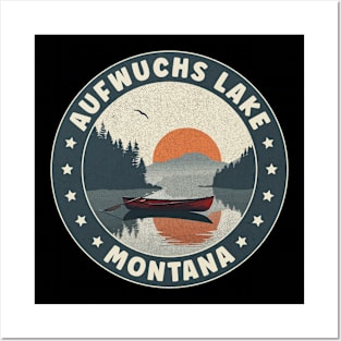 Aufwuchs Lake Montana Sunset Posters and Art